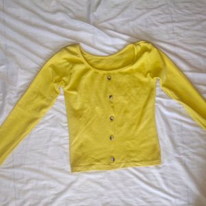 Full Sleeved Yellow Top