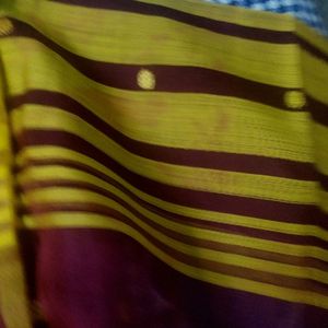 Mauve Mustard Saree