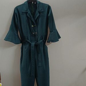 Stylish Dark Green Jumpsuit