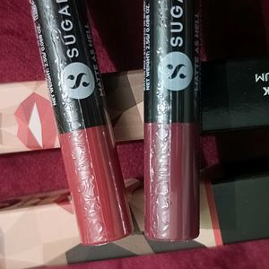 2 Combo Sugar Matte Hell Crayon Lipstick Only 499/