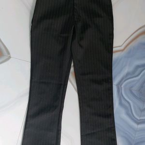 Black And White Straight Pants