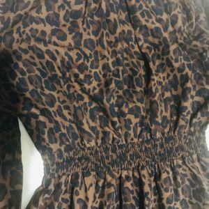 Leopard Print Dress Like New