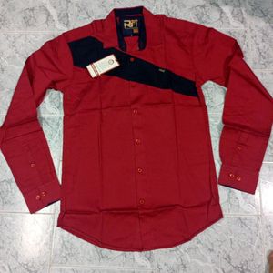 Red Color Men's Branded shirt From Rack Fuel