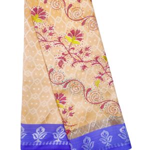 Soft Silk Saree With Embroidery And Sparkle