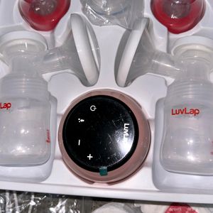 LuvLap Double Electric Breast Pump With Rechargeab