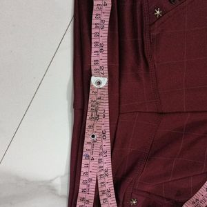 Maroon Active Wear Jagging