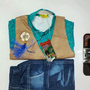 Baby Boy Shirt Bandi Jeans Bust Size 20 Inch