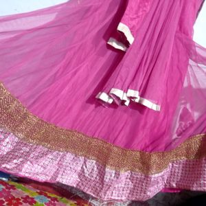 Pink Latest Gown Frock