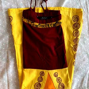 Beautiful Festive Bright Embroidered Kurta