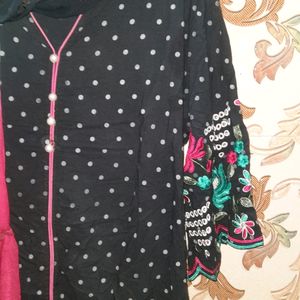 Black Print Kurti