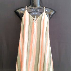 Korean High Low Multicolored Dress | Bust 38