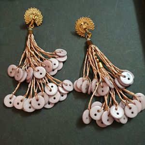 button earrings