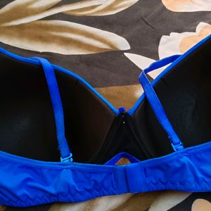 One Blue Padded Bra