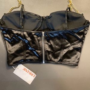 Satin Bustier Corset Top