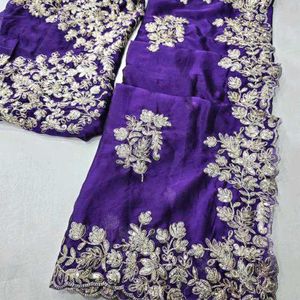 Super Hit Jimmy Chuu Silk Embroidery Saree