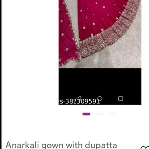 New Party wear Long Anarkali Gown Cum Suit Full Se