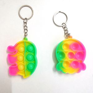 Set Of 2 Popit Keychains