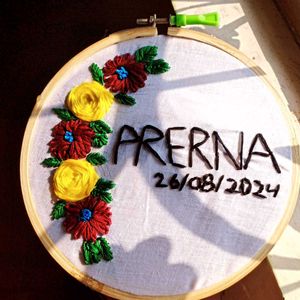 customized your name hoop