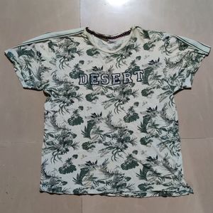 Dnmx Floral With Shoulder Tapes Tshirt