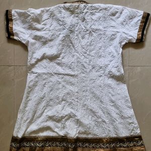 White Chikankari Kurta