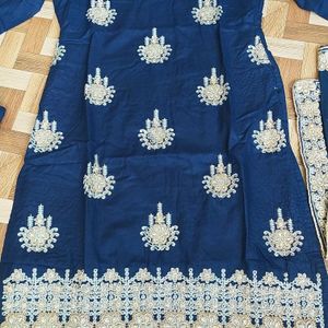 Navy Blue Kurta Salwar Set