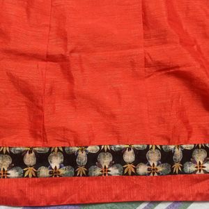 Beautiful orange Anarkali Kurta