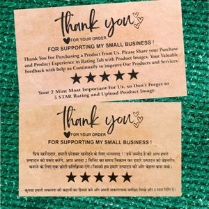Thank You Card(50pic) Small Business