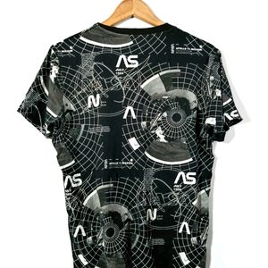 Celio Black Printed NASA T-shirt