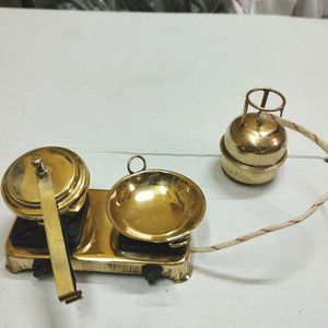 Brass Miniature Kitchen Set For Kids