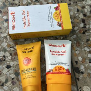 Wishcare Sunscreen With Free Lakme Sunscree