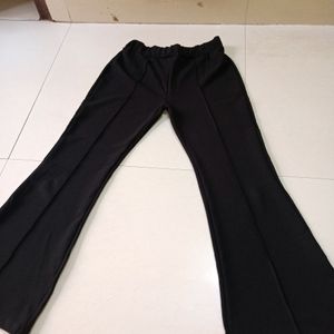 Black Women Flare pant strechable