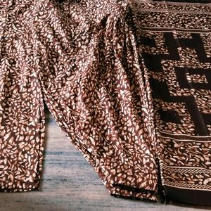 Perfect Stitching Tiger Print Suit With Cotton Dup