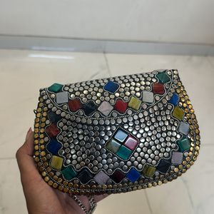 traditional Silver Clutch