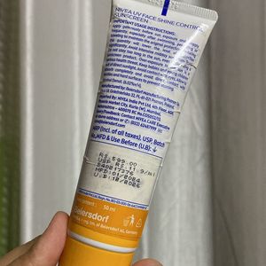 Nivea Shine Control Sunscreen