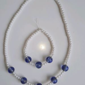 Combo Of 2: Purple Pearl Jewellery Set