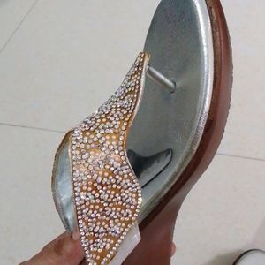 Beautiful Silver Diamond Heels Sandal