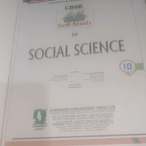 Evergreen Social Science  Cbse Class 10th Book