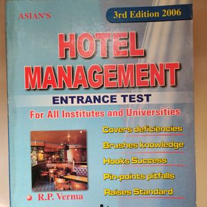 HOTEL MANAGEMENT Entrance Test Book 2006 Addition , R.P. VERMA