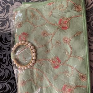 Ethnic Bag With Pearl Hand