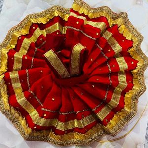 Laddu Gopal Fancy Dress Fabric Sefon Size 4,5,6,7