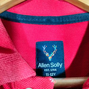 Red Allen Solly T Shirts (Boy's)