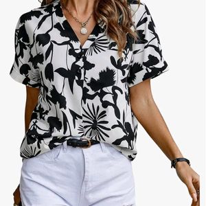 Black And White Shirt Top