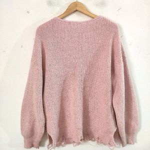 Pink Fine Knitted Sweater (WOMEN)