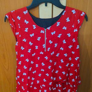 Red Bow fashionable Top