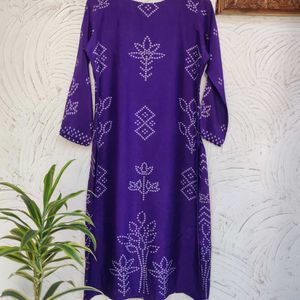 Silk Embroidered Kurta