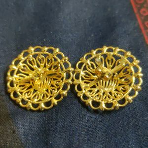 1+1 Golden Earrings New