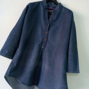 Denim Dark Blue Top