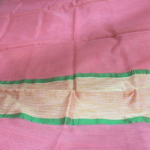 Simple Pink Fancy Saree