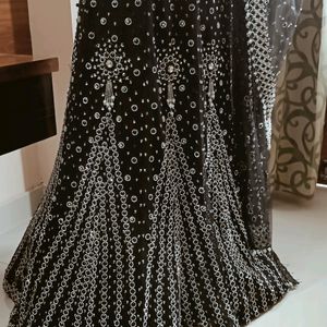 Designer Black Lehenga