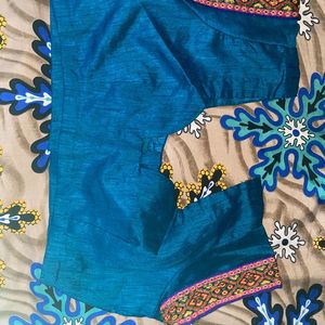 Blue Saree And Blause